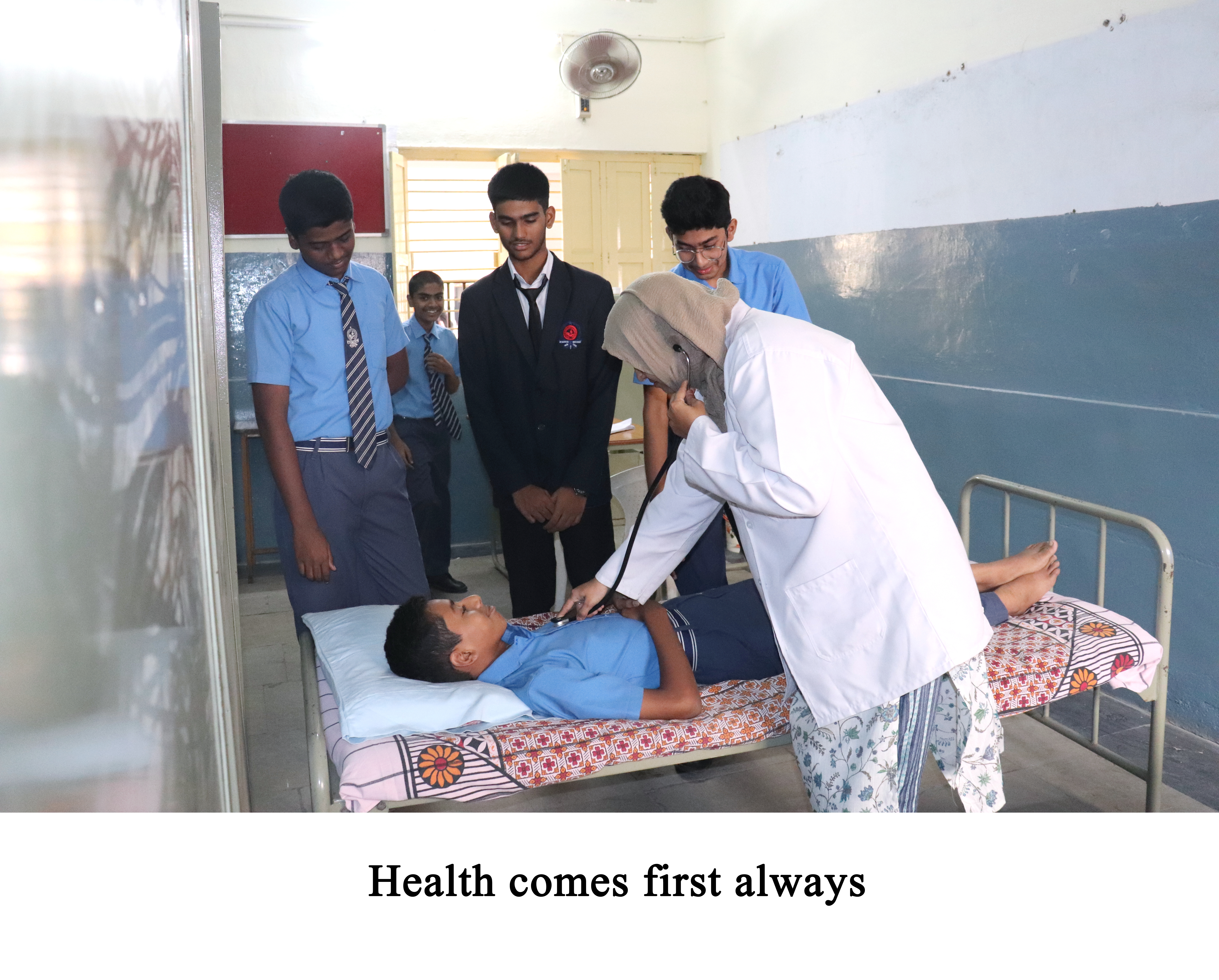 St Mark's medical examination room setup