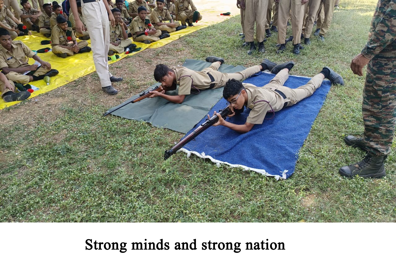 NCC Cadet Uniform Leadership Training Session