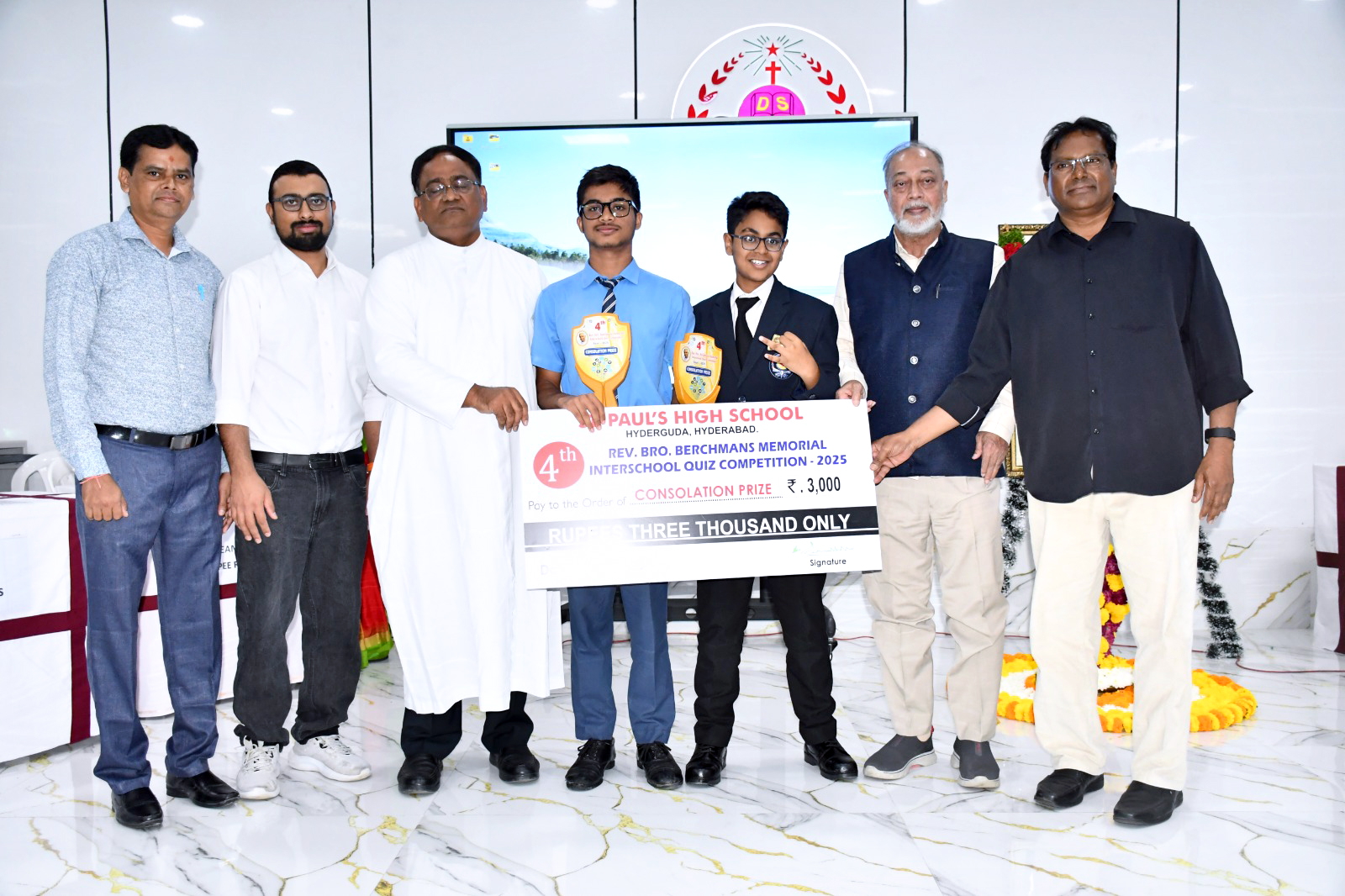 Inter school competition winners group